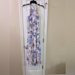 Floor length floral dress